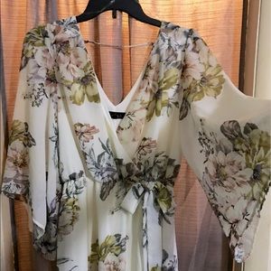 Floral sheer dress
